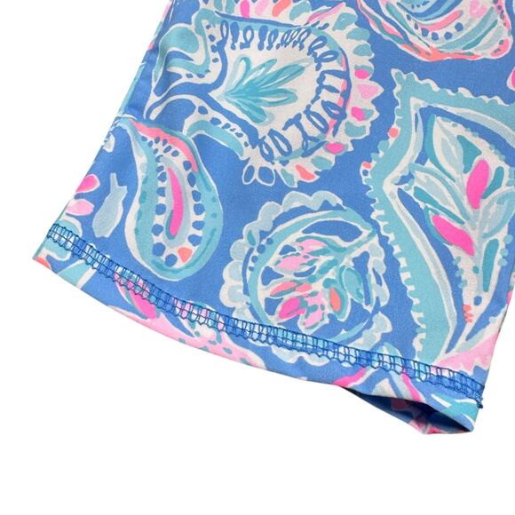 Lilly Pulitzer Luxletic Run Around Pants Women’s XS Zanzibar Blue Fish Kiss Pink - Picture 6 of 11
